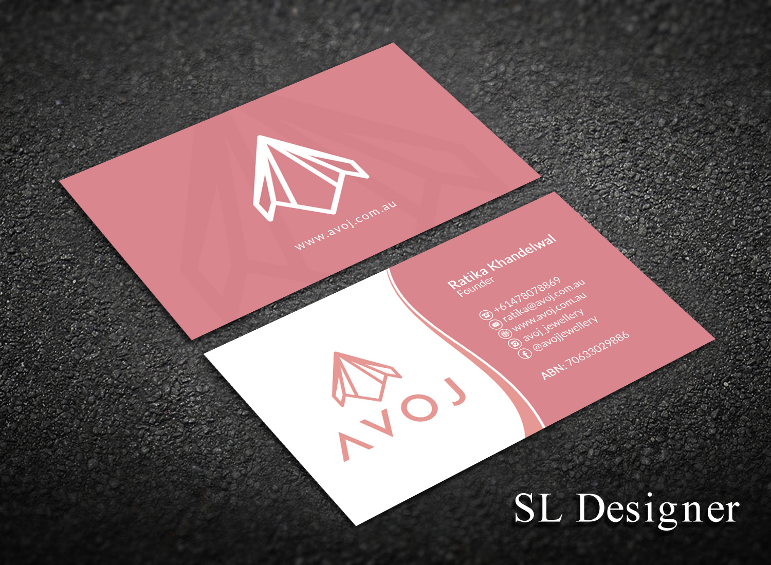 Business Card Design by SL Designer for AVOJ | Design #15343967