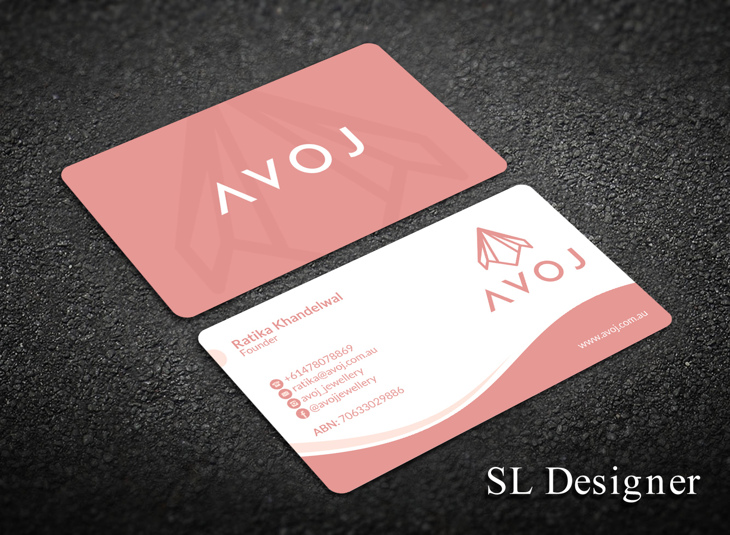 Business Card Design by SL Designer for AVOJ | Design #15343969