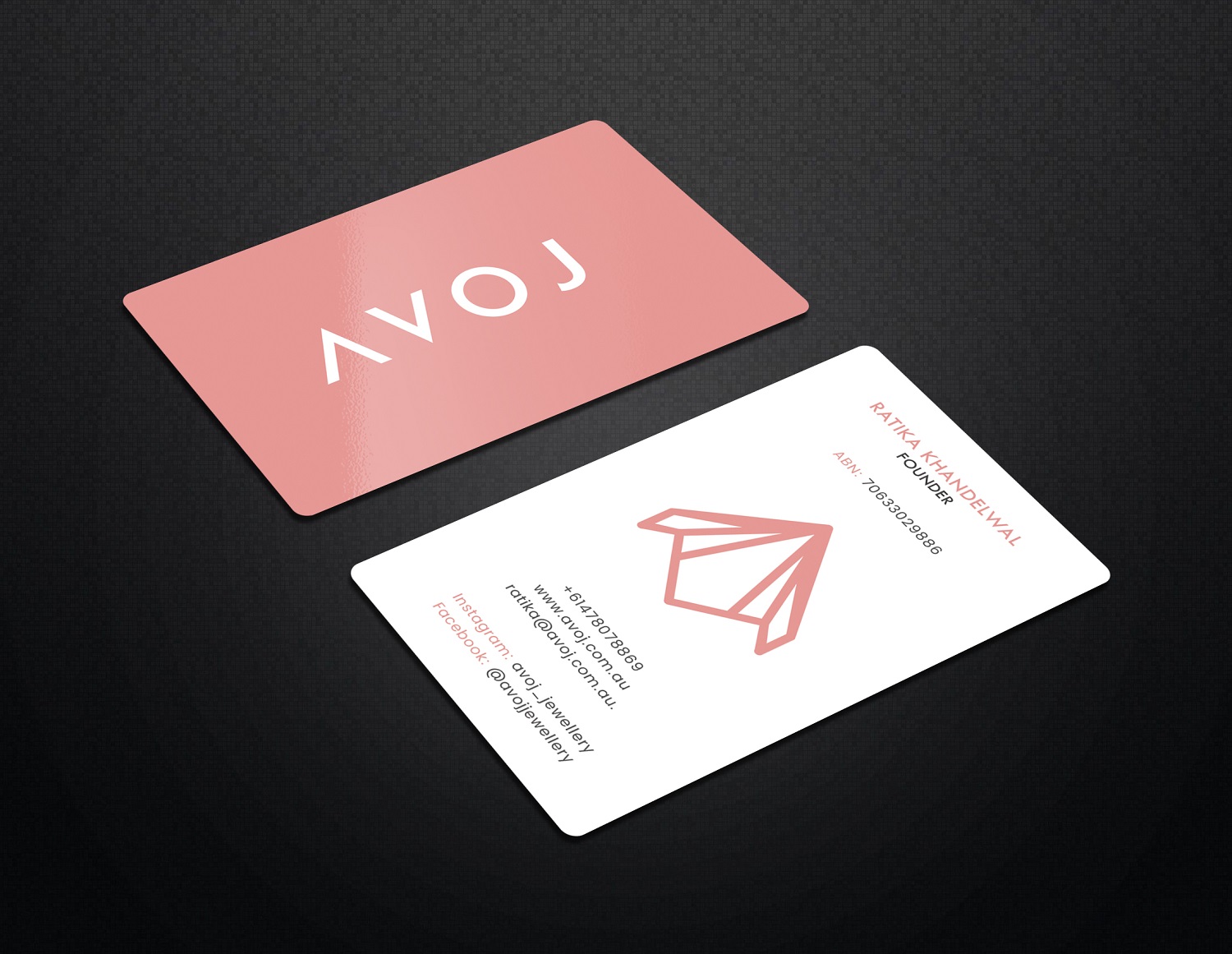 Business Card Design by Graphic Flame for AVOJ | Design #15347897