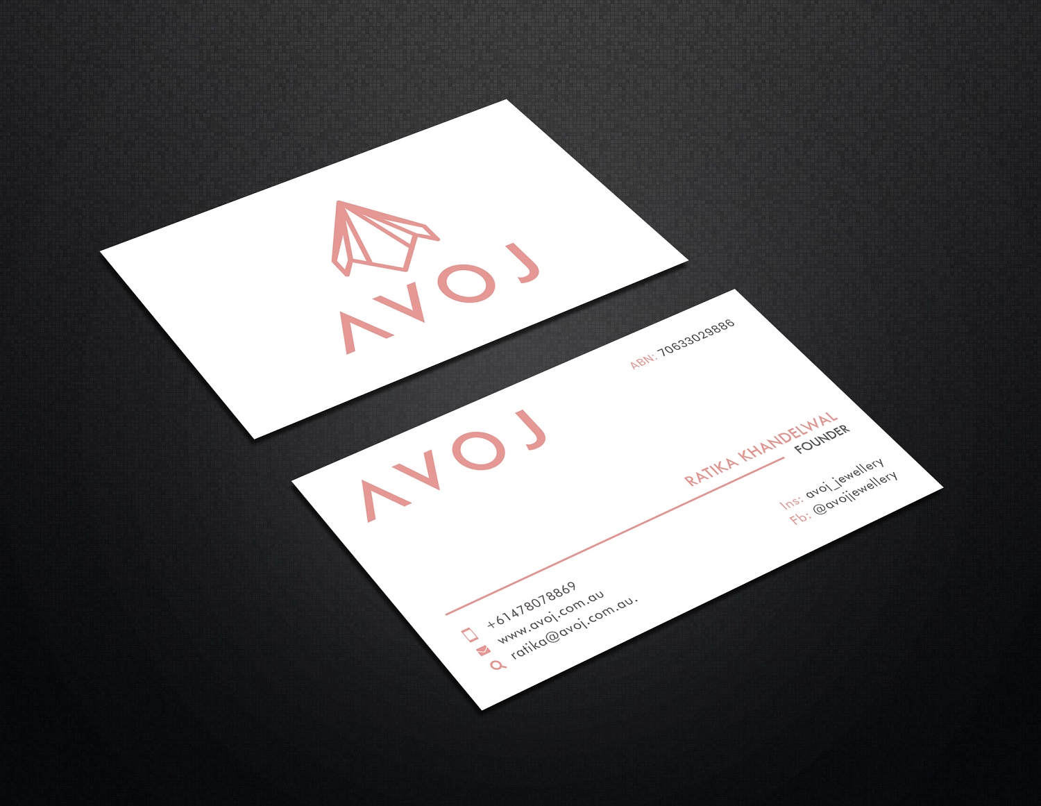 Business Card Design by Graphic Flame for AVOJ | Design #15347904