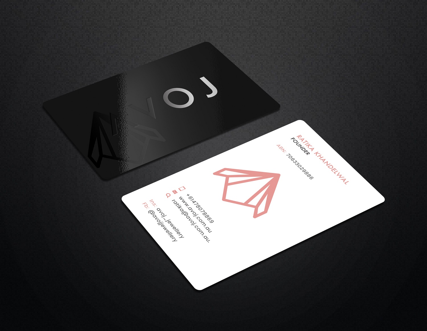 Business Card Design by Graphic Flame for AVOJ | Design #15347906