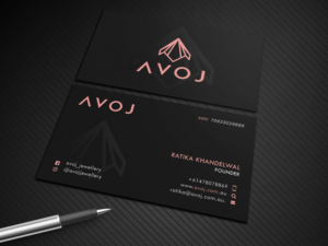Business Card Design by Graphic Flame for AVOJ | Design: #15348016