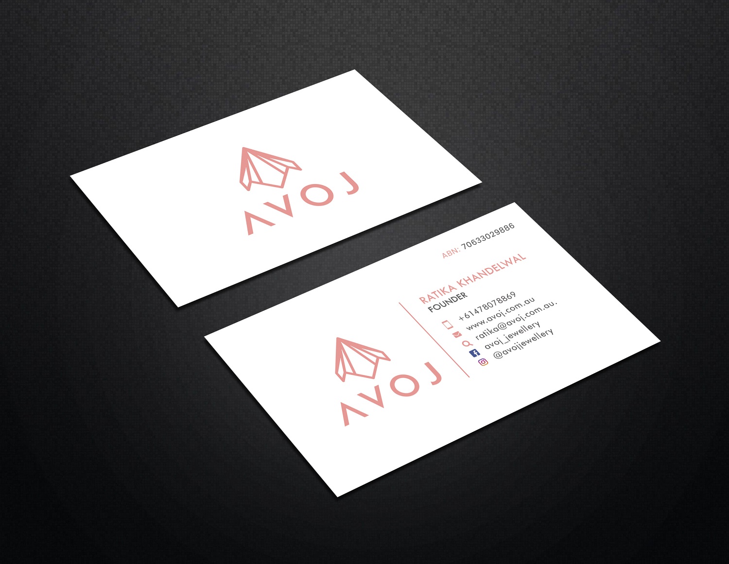 Business Card Design by Graphic Flame for AVOJ | Design #15348020
