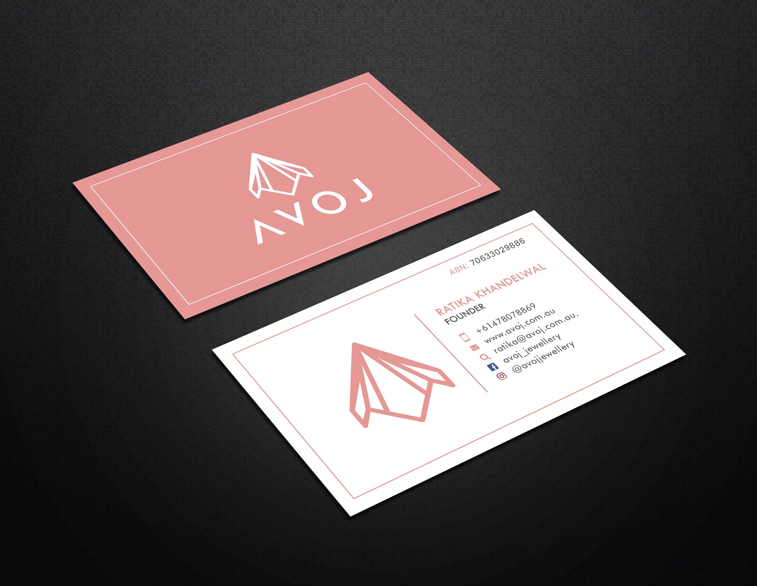 Business Card Design by Graphic Flame for AVOJ | Design #15348025