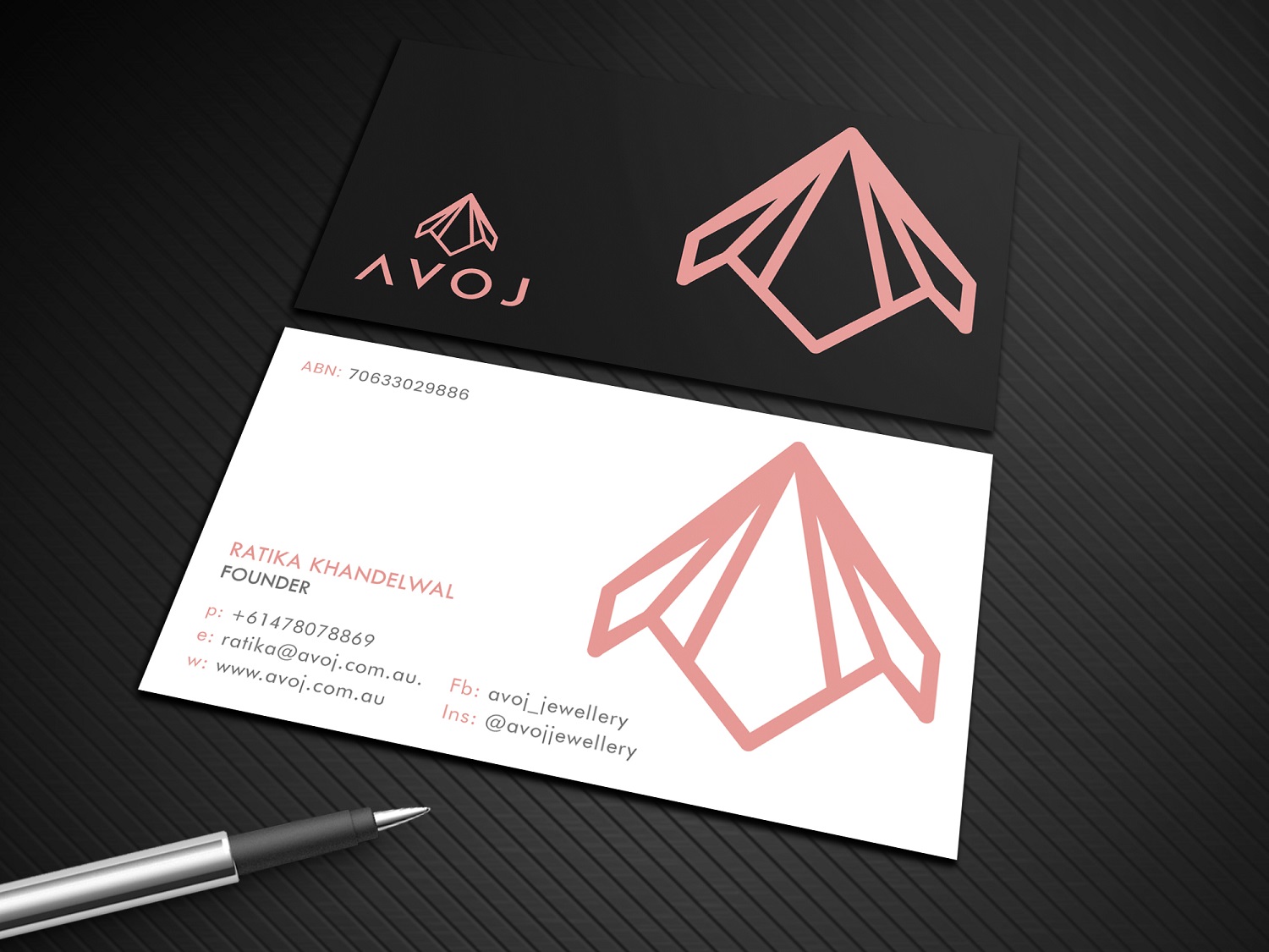 Business Card Design by Graphic Flame for AVOJ | Design #15348040