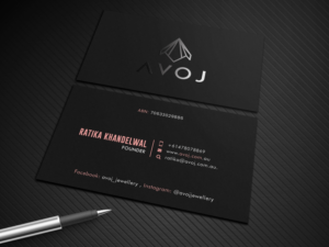 Business Card Design by Graphic Flame for AVOJ | Design: #15348050