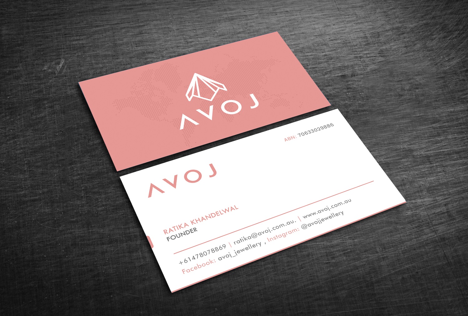 Business Card Design by Graphic Flame for AVOJ | Design #15348051
