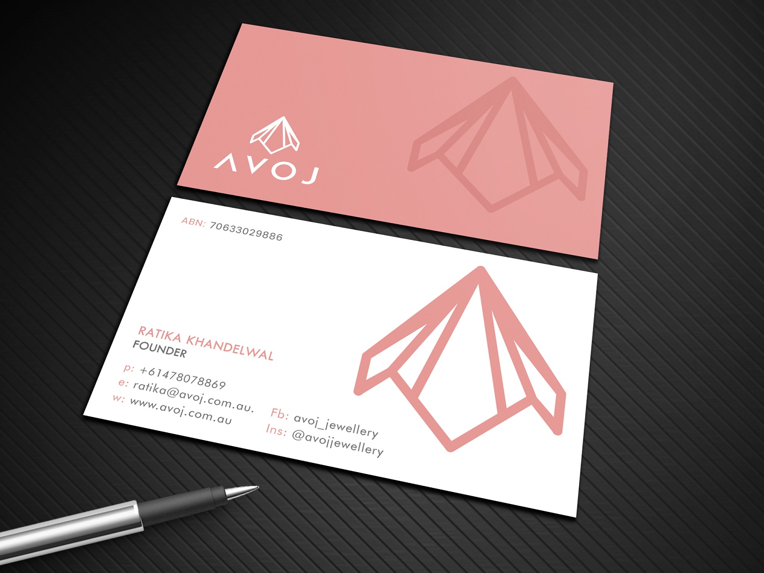 Business Card Design by Graphic Flame for AVOJ | Design #15348053