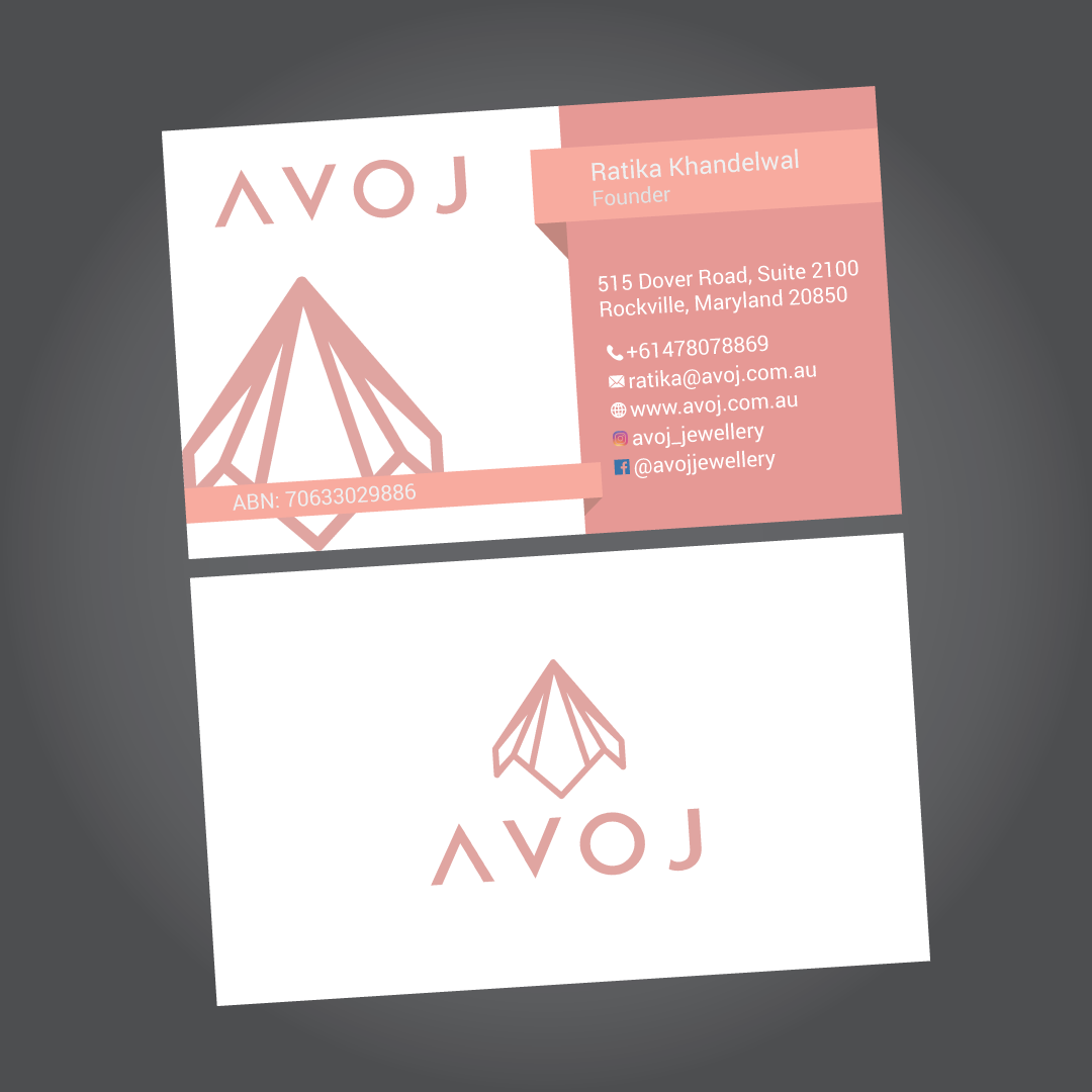 Business Card Design by habibm for AVOJ | Design #15358100