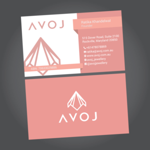 Business Card Design by habibm for AVOJ | Design: #15358127
