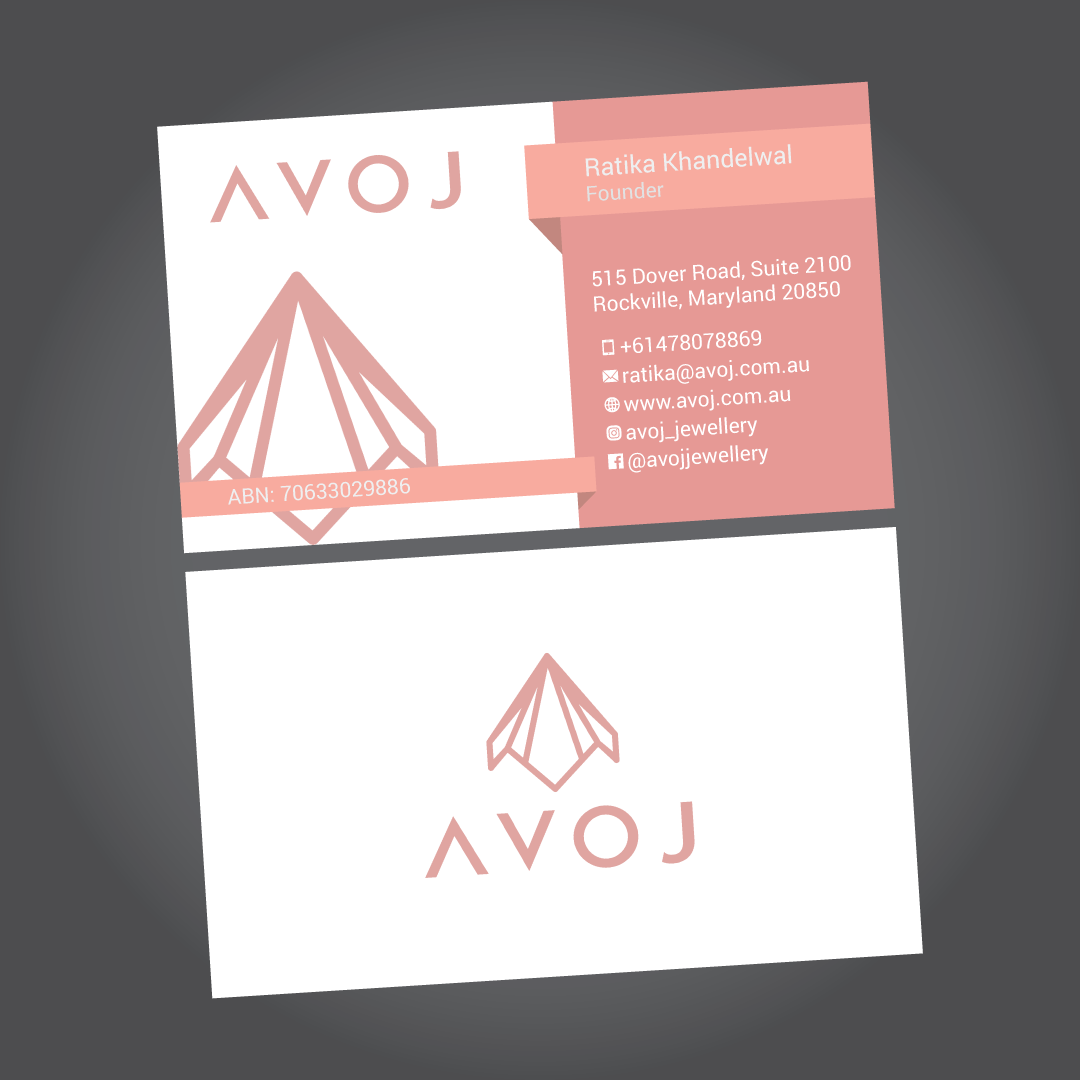 Business Card Design by habibm for AVOJ | Design #15358143