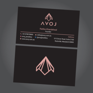 Business Card Design by habibm for AVOJ | Design: #15386724