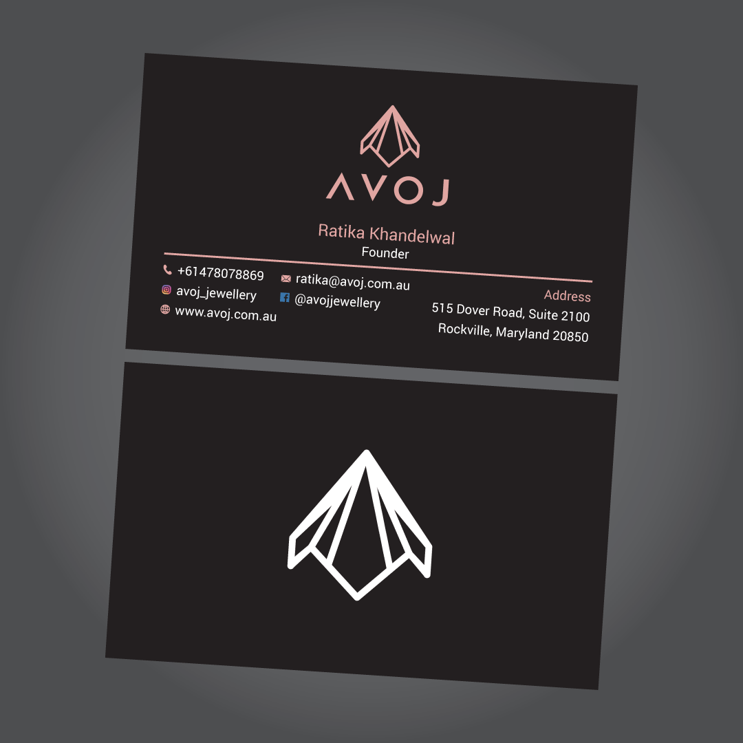 Business Card Design by habibm for AVOJ | Design #15386749