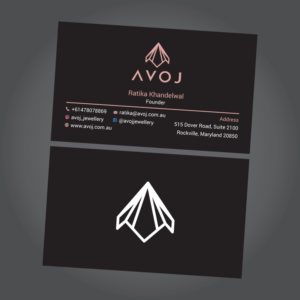 Business Card Design by habibm for AVOJ | Design: #15386749