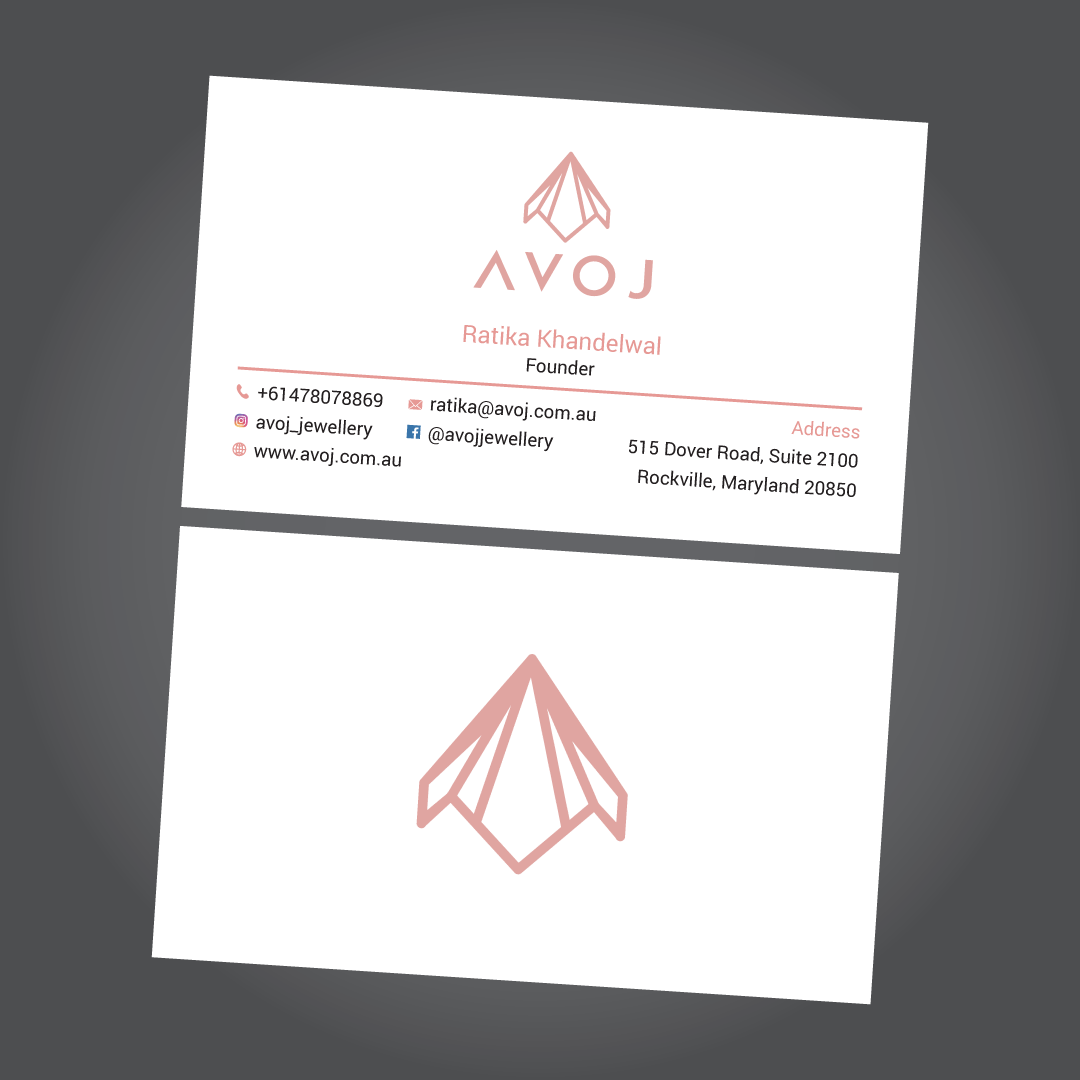 Business Card Design by habibm for AVOJ | Design #15386778