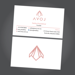 Business Card Design by habibm for AVOJ | Design: #15386778