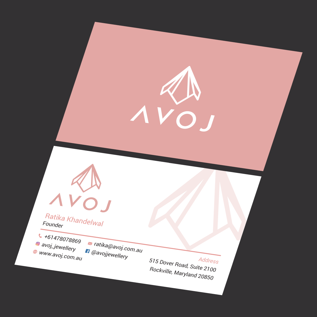 Business Card Design by habibm for AVOJ | Design #15389420