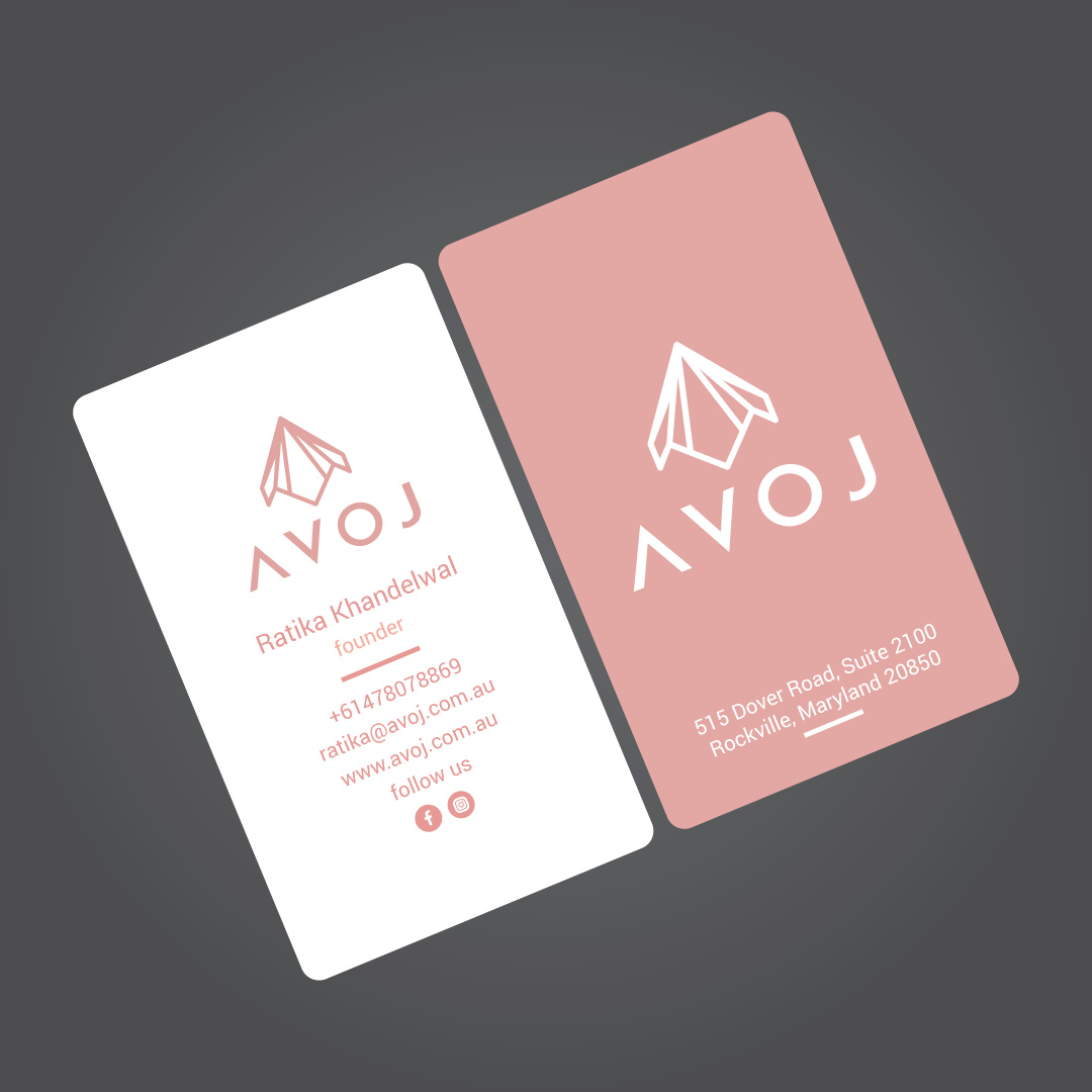 Business Card Design by habibm for AVOJ | Design #15436026