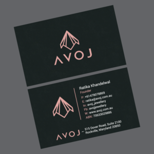 Business Card Design by habibm for AVOJ | Design: #15457323