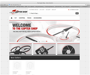 The Copter Shop Ecommerce Store Banner 