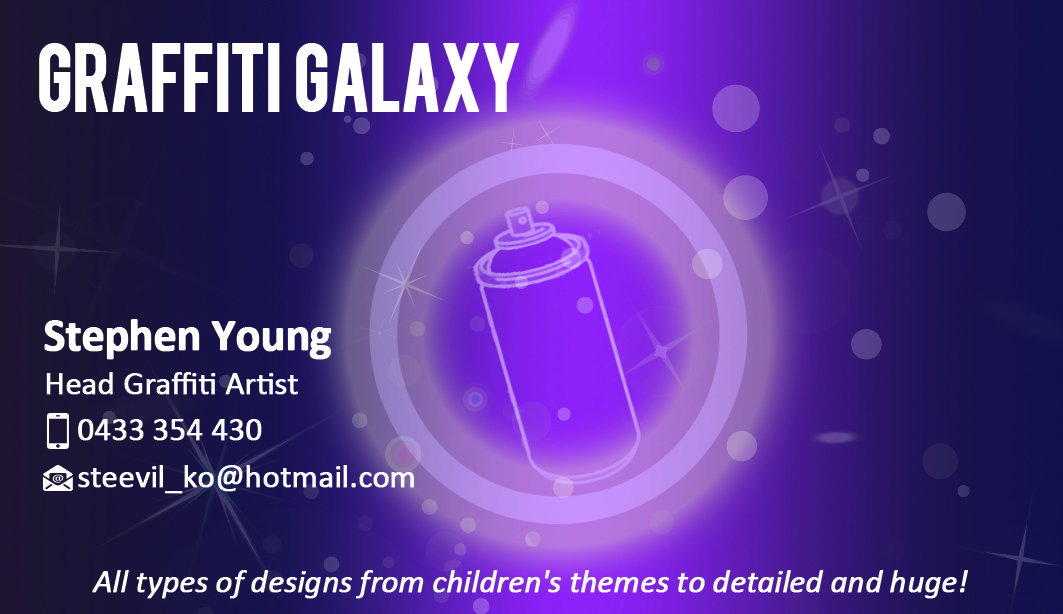 Visitenkarten-Design von Seahorse Creative für Graffiti Galaxy | Design #2584210