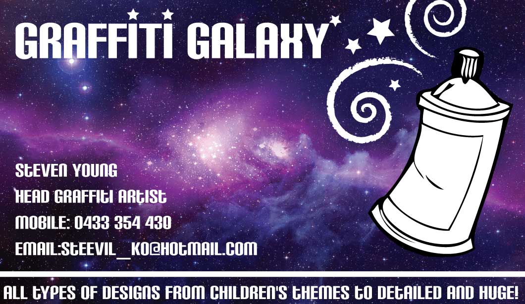 Business Card Design by Alycia Marie for Graffiti Galaxy | Design #2581855