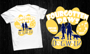 T-shirt Design by Priyanta Sanyal for Fourgotten Paws | Design: #15392567