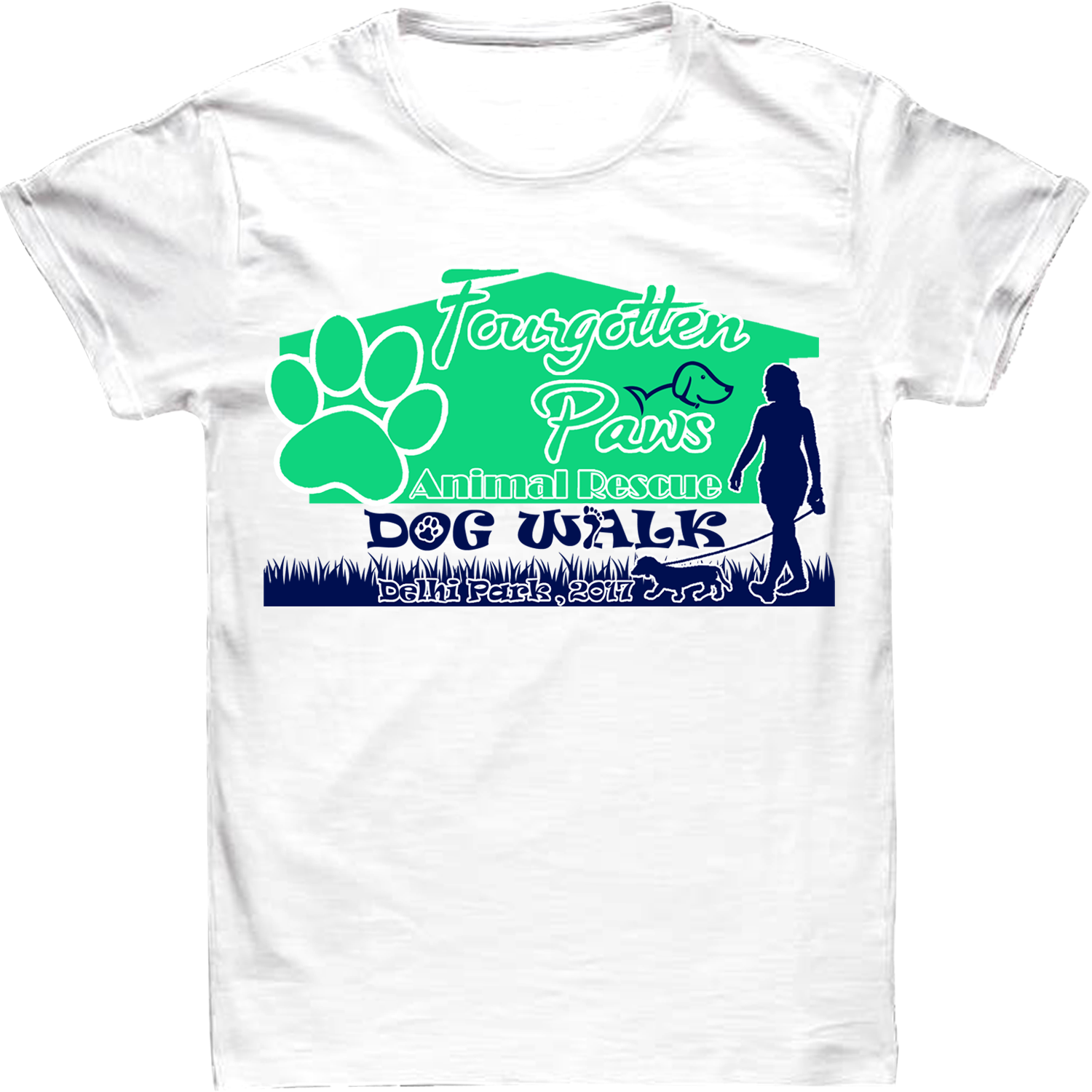 T-shirt Design by Priyanta Sanyal for Fourgotten Paws | Design #15392577