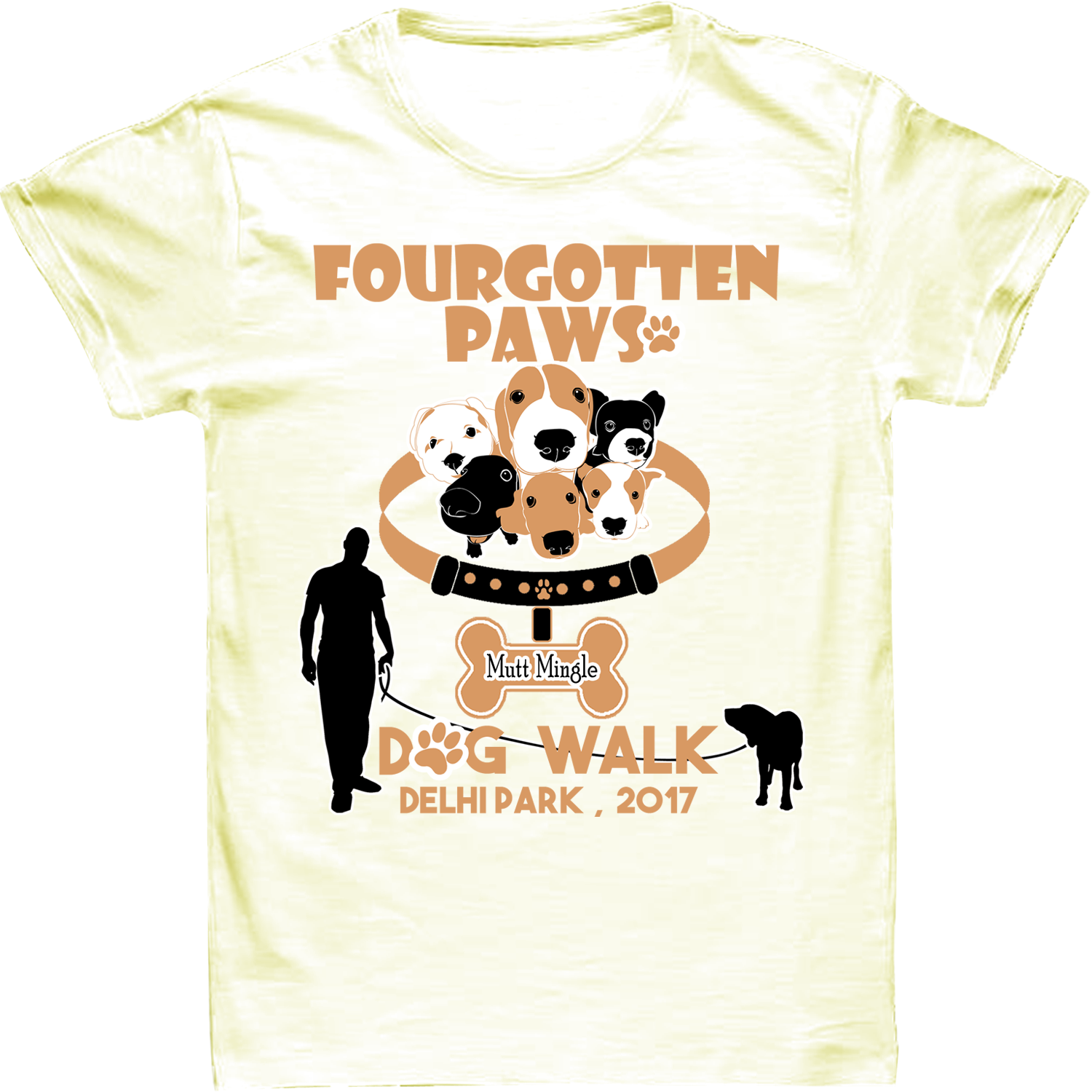 T-shirt Design by Priyanta Sanyal for Fourgotten Paws | Design #15392578