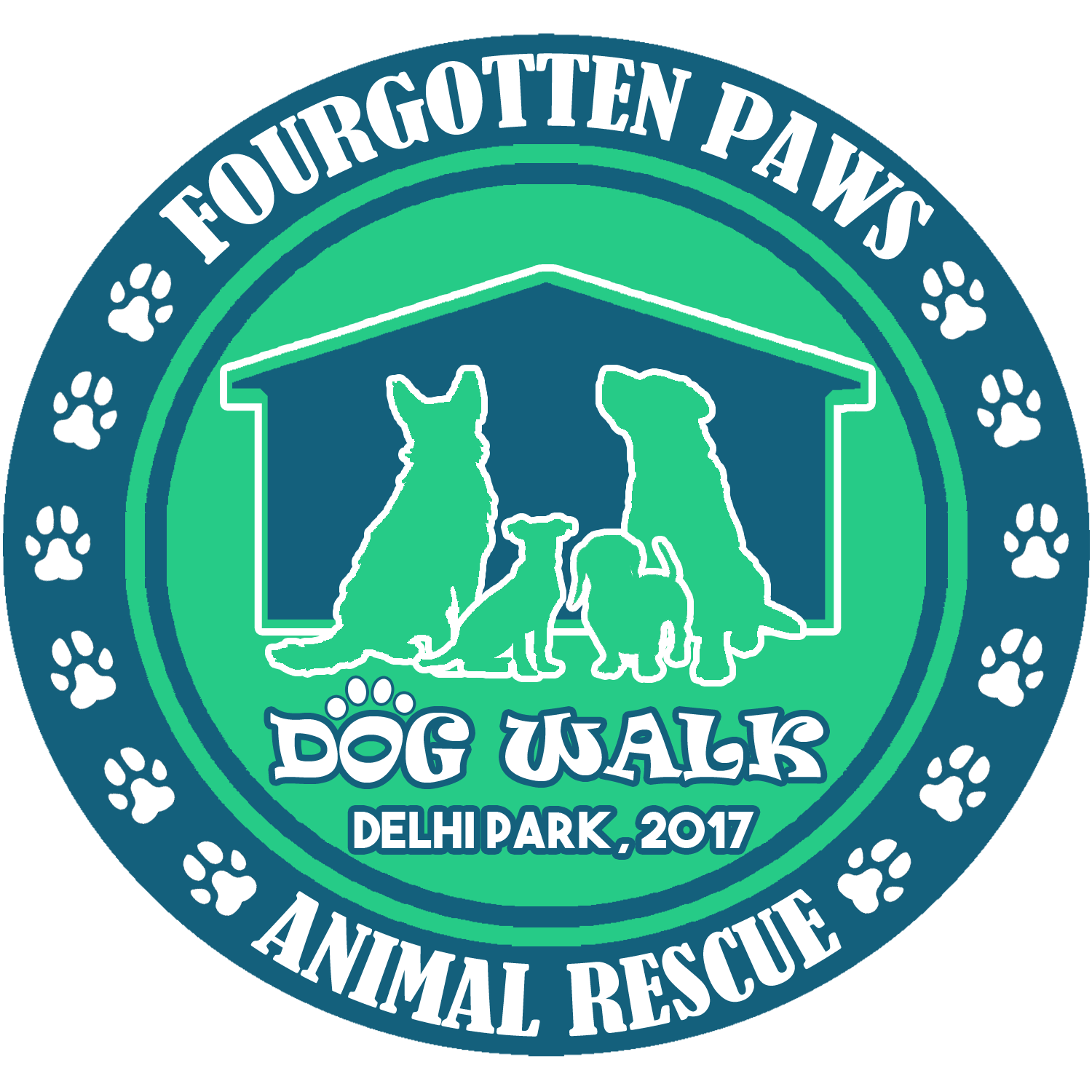 T-Shirt-Design von Priyanta Sanyal für Fourgotten Paws | Design #15394349