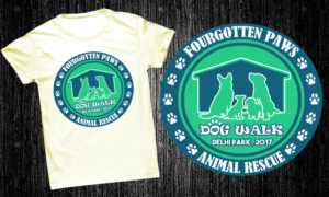 T-shirt Design by Priyanta Sanyal for Fourgotten Paws | Design: #15394350