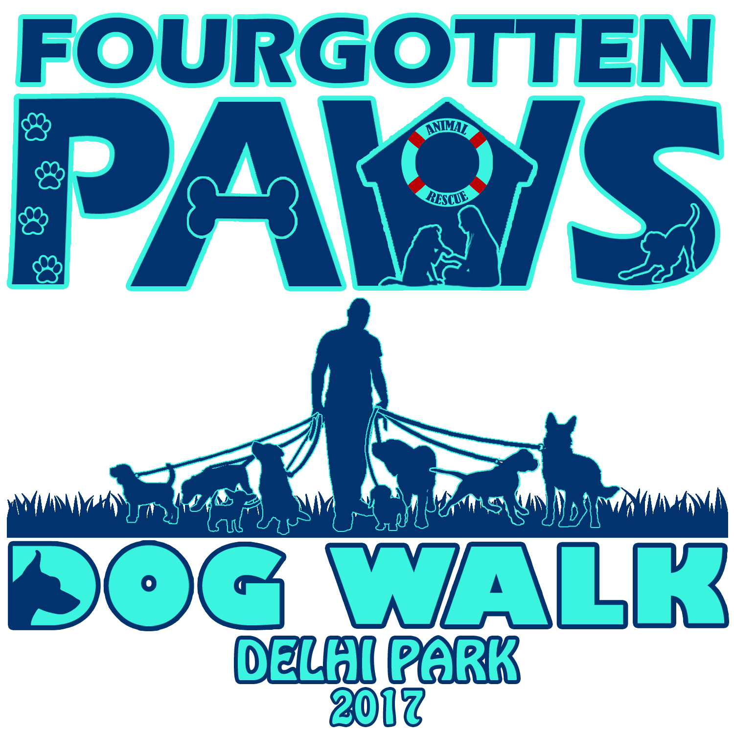 T-shirt Design by Priyanta Sanyal for Fourgotten Paws | Design #15420098