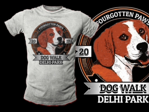 Fourgotten Paws Dog Walk and Mutt Mingle 2017 | T-shirt Design by Bayu_susilo