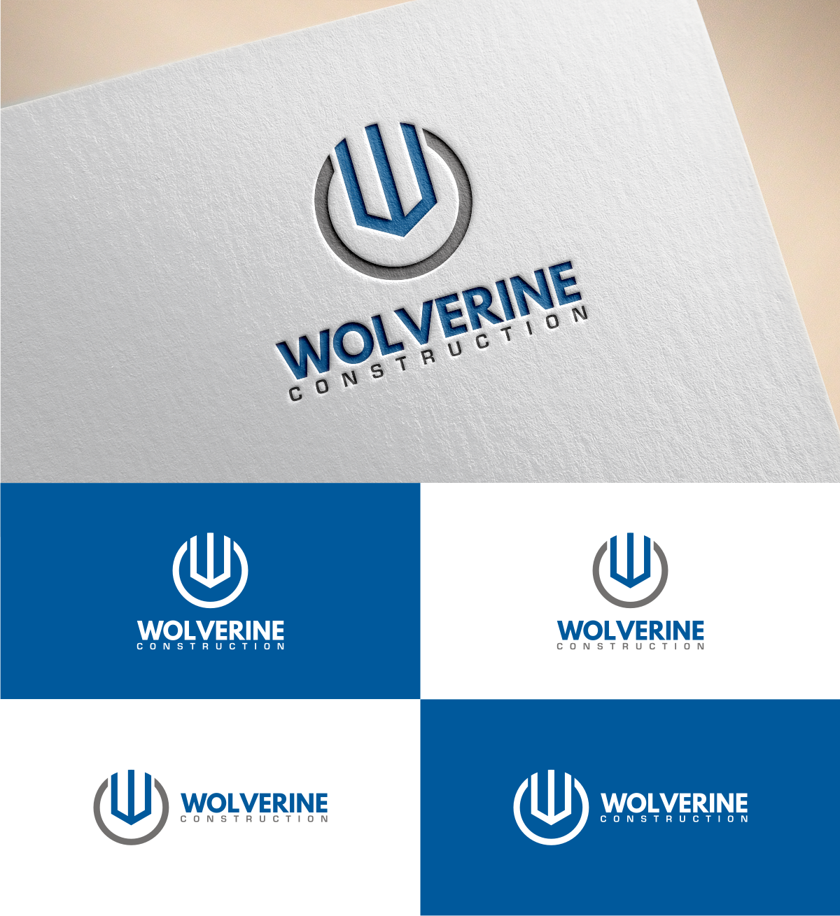 Logo Design by MKR for Wolverine Construction LLC | Design #15490360