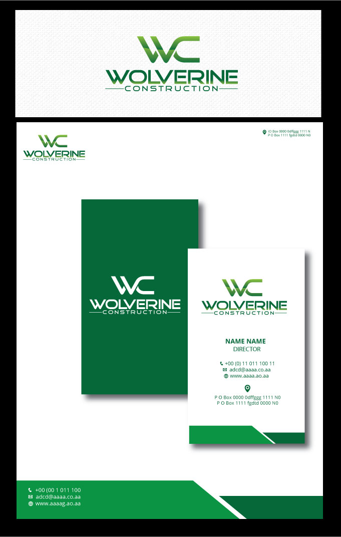 Design de Logo par zebronicgraphic pour Wolverine Construction LLC | Design #15483855