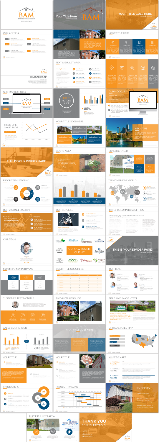 Design de PowerPoint par Imazing pour Barratt Asset Management | Design #15336873