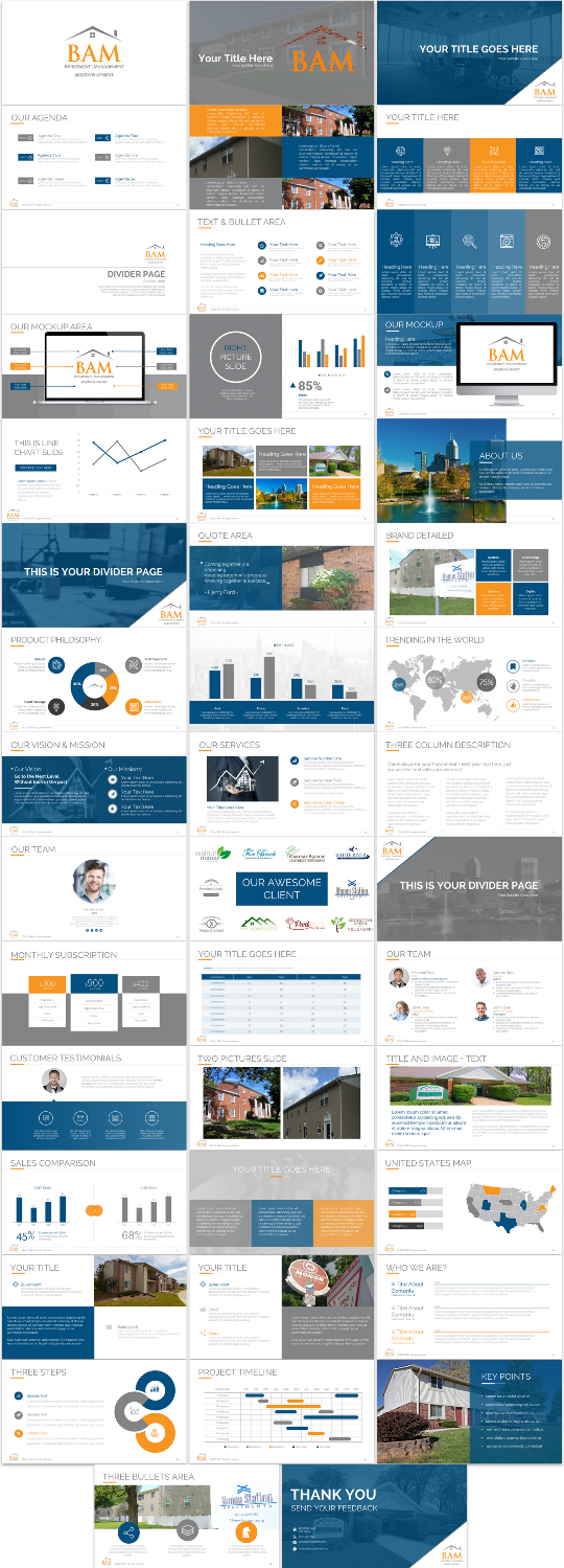 PowerPoint Design by Imazing for Barratt Asset Management | Design #15393921