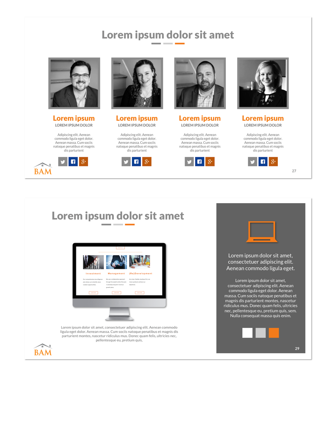 PowerPoint Design by StonyDog Design for Barratt Asset Management | Design #15330319