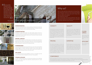 Brochure Design by san011 for Chesapeake Painting Services | Design: #2637565