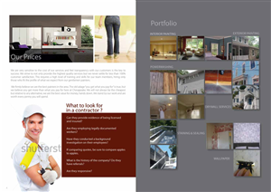 Diseño de Brochure por san011 para Chesapeake Painting Services | Diseño: #2637567