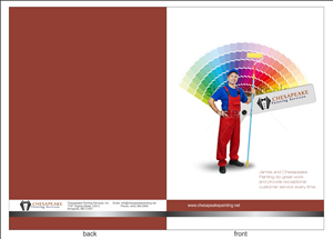 Diseño de Brochure por Savitra para Chesapeake Painting Services | Diseño: #2604739