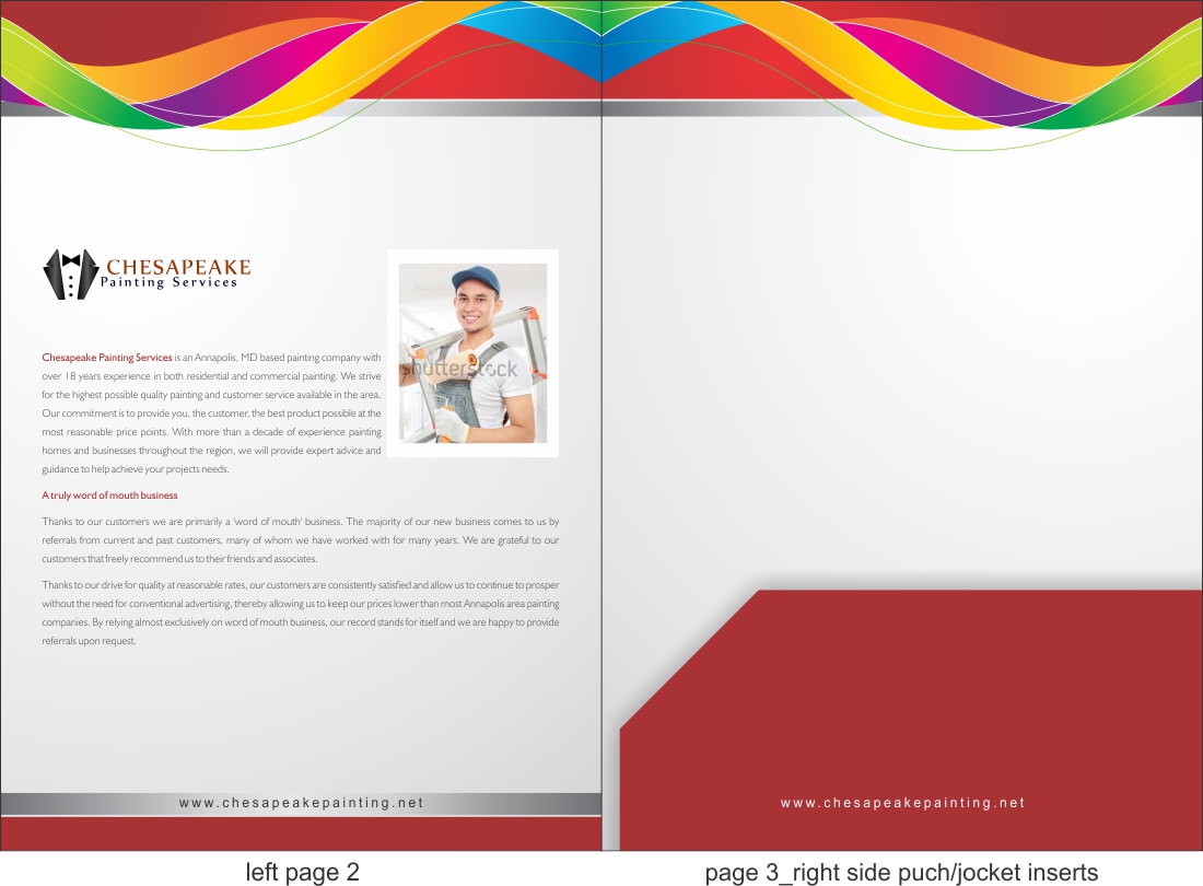 Brochure Design by Savitra for Chesapeake Painting Services | Design #2616519