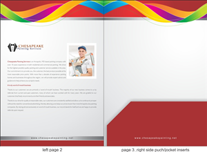 Diseño de Brochure por Savitra para Chesapeake Painting Services | Diseño: #2616519