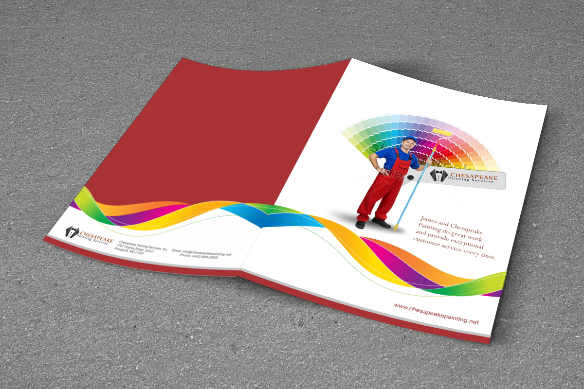 Brochure Design by Savitra for Chesapeake Painting Services | Design #2616973