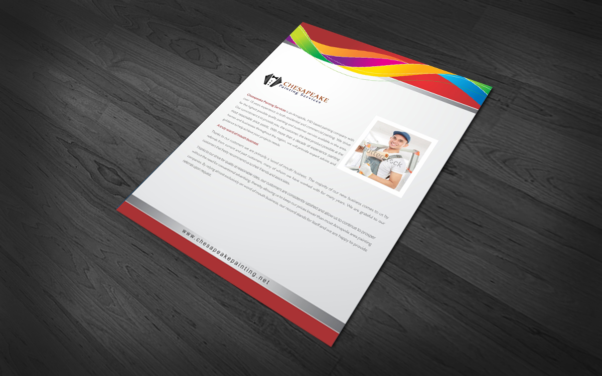 Brochure Design by Savitra for Chesapeake Painting Services | Design #2616974