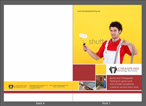 Diseño de Brochure por Savitra para Chesapeake Painting Services | Diseño: #2617851