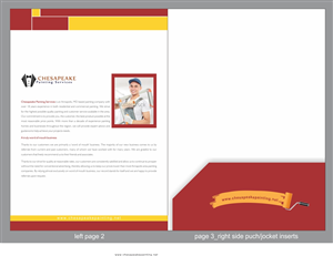 Diseño de Brochure por Savitra para Chesapeake Painting Services | Diseño: #2617858