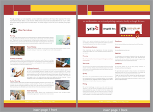 Diseño de Brochure por Savitra para Chesapeake Painting Services | Diseño: #2617868