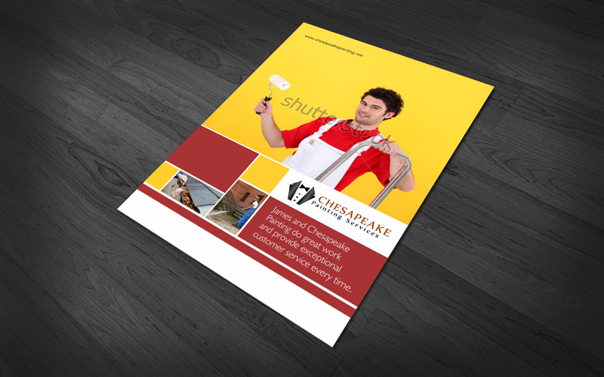 Brochure Design by Savitra for Chesapeake Painting Services | Design #2617928