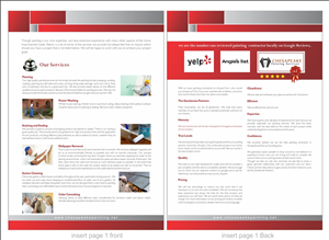 Diseño de Brochure por Savitra para Chesapeake Painting Services | Diseño: #2638344